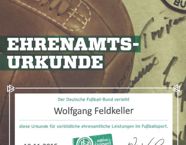 Foto zum Beitrag: DFB Ehrenamts- Auszeichnung