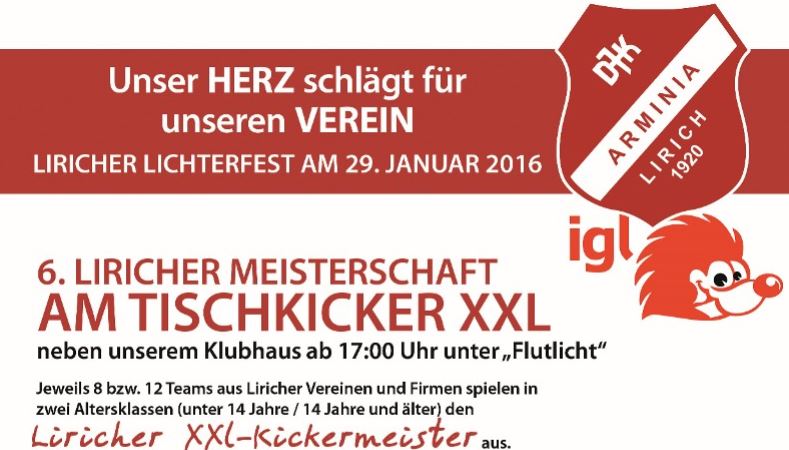 Foto zum Beitrag: 11. Liricher Lichterfest am XXL Kicker