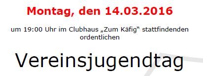 Foto zum Beitrag: Vereinsjugendtag am 14.03.2016