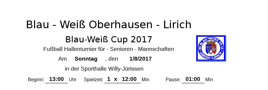 Foto zum Beitrag: BWO lädt zum 1. Hallenturnier 2017!!!