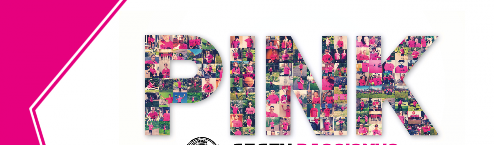 Foto zum Beitrag: Arminia bei der Aktion des SSB „Pink gegen Rassismus“