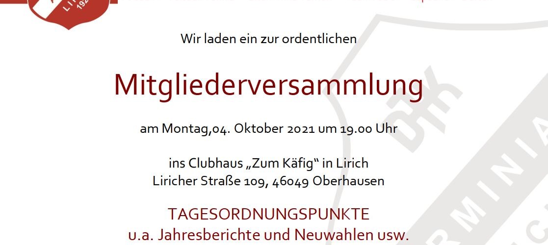 Foto zum Beitrag: Einladung zur Jahreshauptversammlung 2021