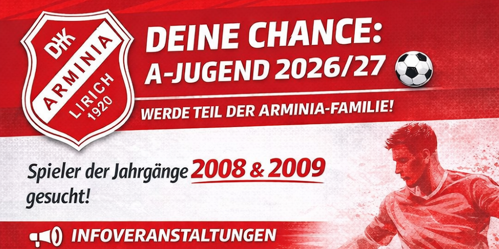 Foto zum Beitrag: ⚽ DEINE CHANCE: A-JUGEND 2026/27 ⚽