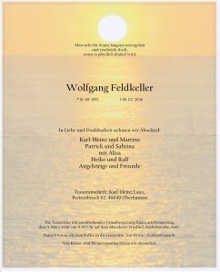 Beisetzung-Wolfgang Feldkeller